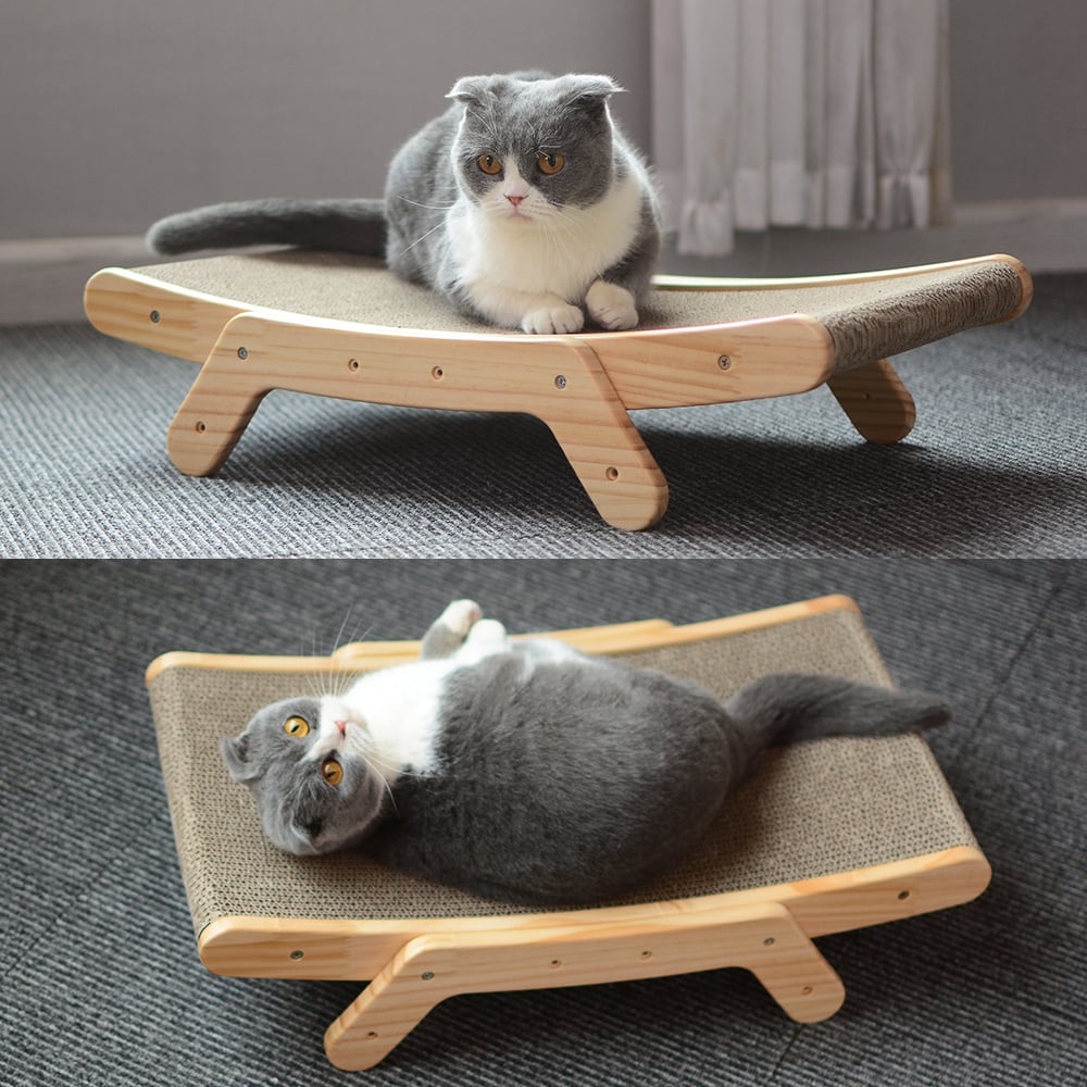 Cat's Delight - Deformation Cat Bed Vertical Corrugated Paper Grinding Claw Toy