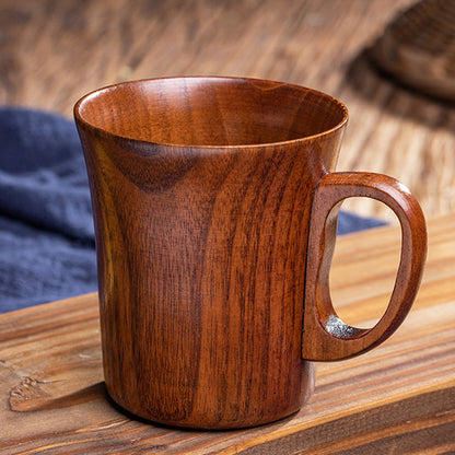 Zen Elegance - The Retro Japanese-Style Literary Wooden Mug