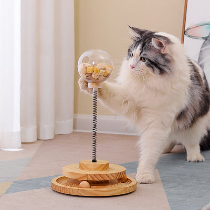 Interactive Cat Treat Dispenser Toy for Endless Fun and Healthy Rewards