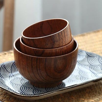 Elegant Echoes from the East - Authentic Japanese Wooden Bowls