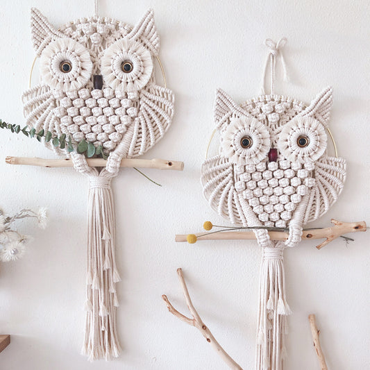 Hand-Woven Owl Tapestry Kit - Craft Your Own Whimsical Wall Decor