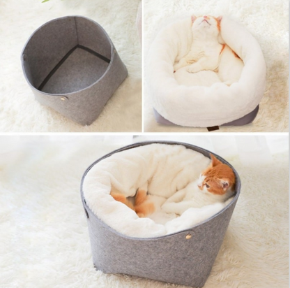 Cozy and Versatile Pet Bed - Snuggle Space for Your Furry Friend