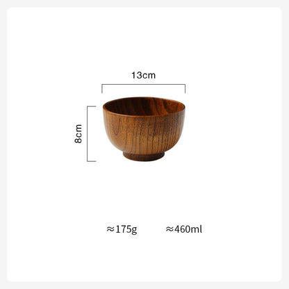 Elegant Echoes from the East - Authentic Japanese Wooden Bowls