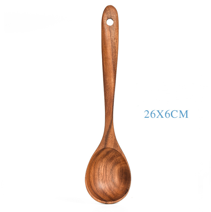 Timeless Teak Treasures - Premium Natural Wood Kitchen Tools Collection