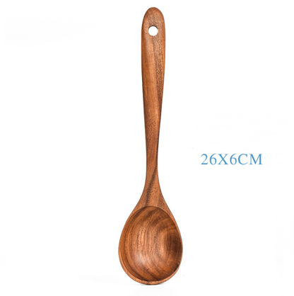 Timeless Teak Treasures - Premium Natural Wood Kitchen Tools Collection