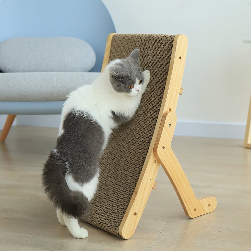 Cat's Delight - Deformation Cat Bed Vertical Corrugated Paper Grinding Claw Toy