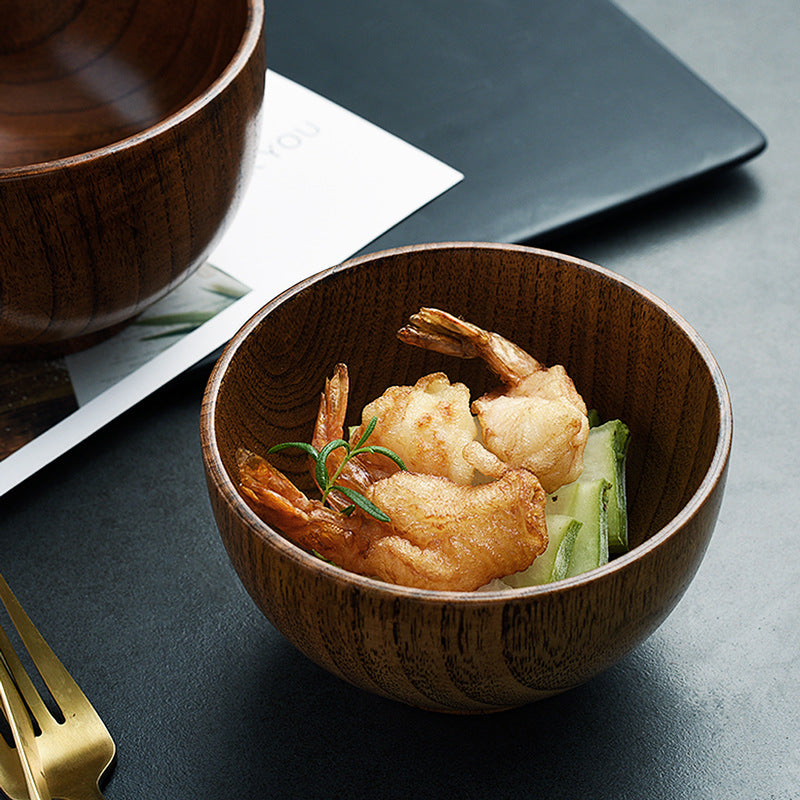 Elegant Echoes from the East - Authentic Japanese Wooden Bowls