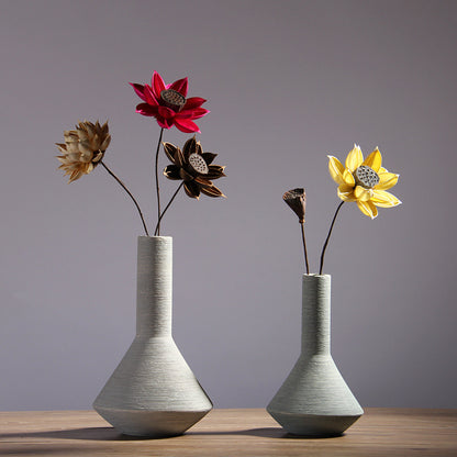 Elegant Household Ceramic Vase Ornaments - Timeless Beauty