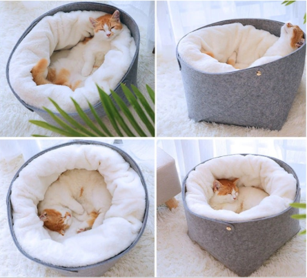 Cozy and Versatile Pet Bed - Snuggle Space for Your Furry Friend