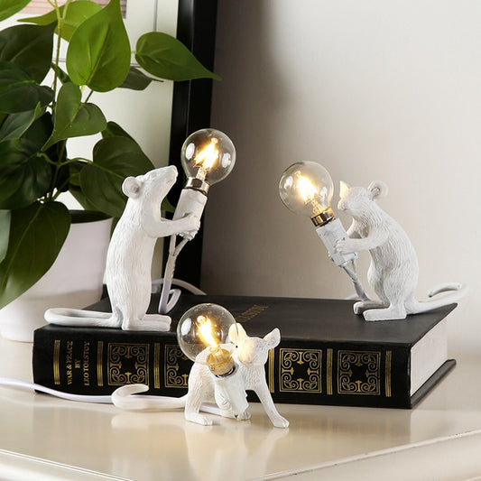 Nordic Whimsy: Mini Mouse LED Table Lamp - A Chic Fusion of Modernity and Playfulness