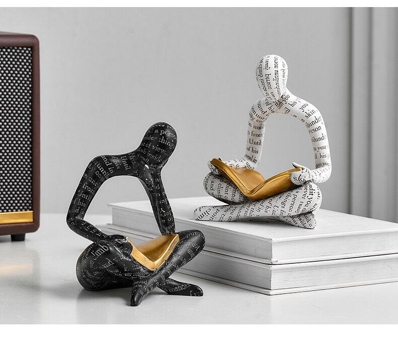 Contemporary Elegance: Abstract Nordic Resin Statues & Sculptures - A Modern Artistic Accent for Stylish Spaces