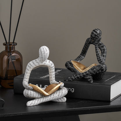 Contemporary Elegance: Abstract Nordic Resin Statues & Sculptures - A Modern Artistic Accent for Stylish Spaces