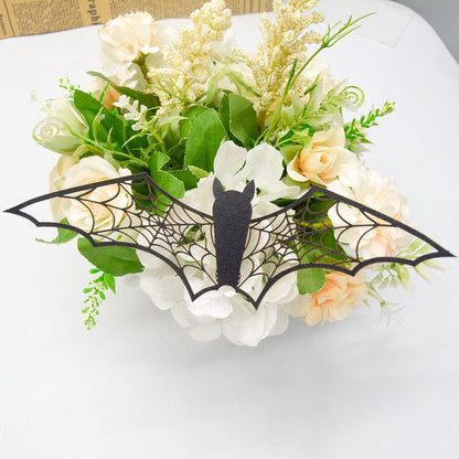 Gothic Flutter - 3D Black Bat Wall Decals: Halloween’s Eerie Ambiance Redefined