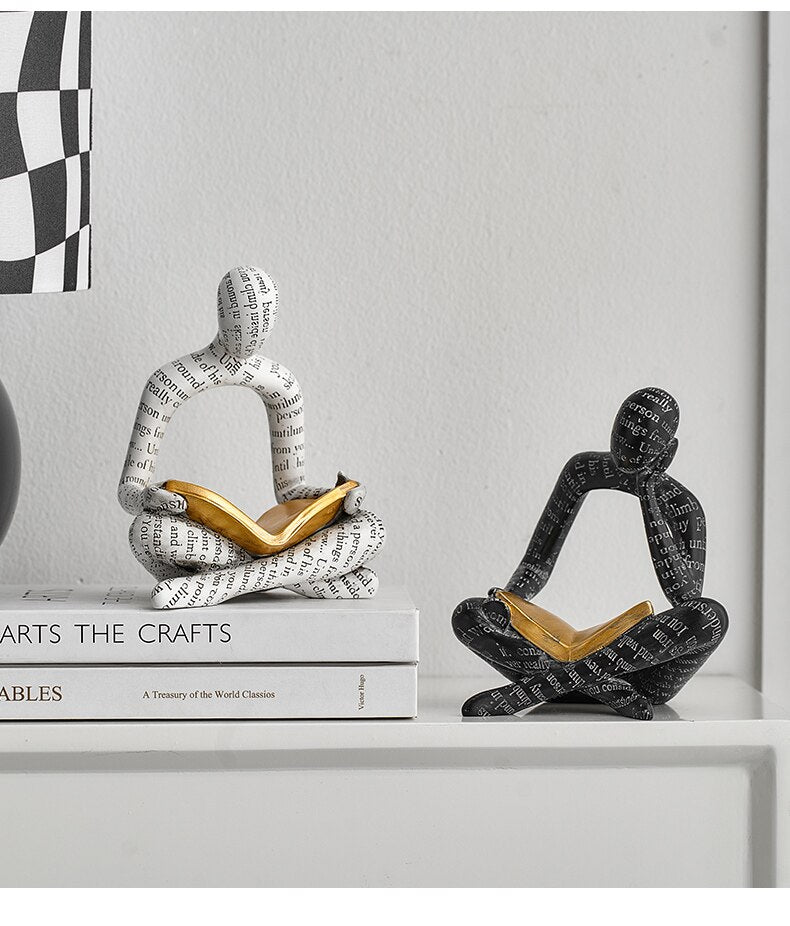 Contemporary Elegance: Abstract Nordic Resin Statues & Sculptures - A Modern Artistic Accent for Stylish Spaces