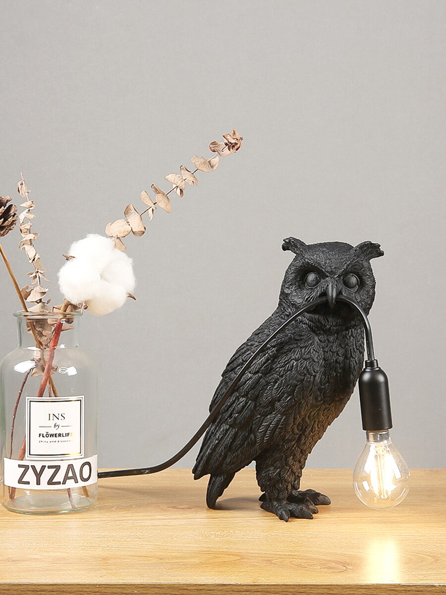 Luminescent Elegance: The Owl Table Lamp - A Symbol of Wisdom Illuminating Your Space