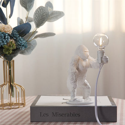 Gorilla Glint: Mini Resin Night Light - A Whimsical Touch of the Wild for Your Space