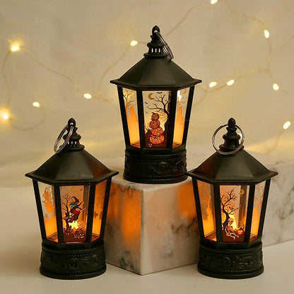 Haunted Elegance: Halloween LED Candle Light Collection - Vintage Charm for Spooky Celebrations