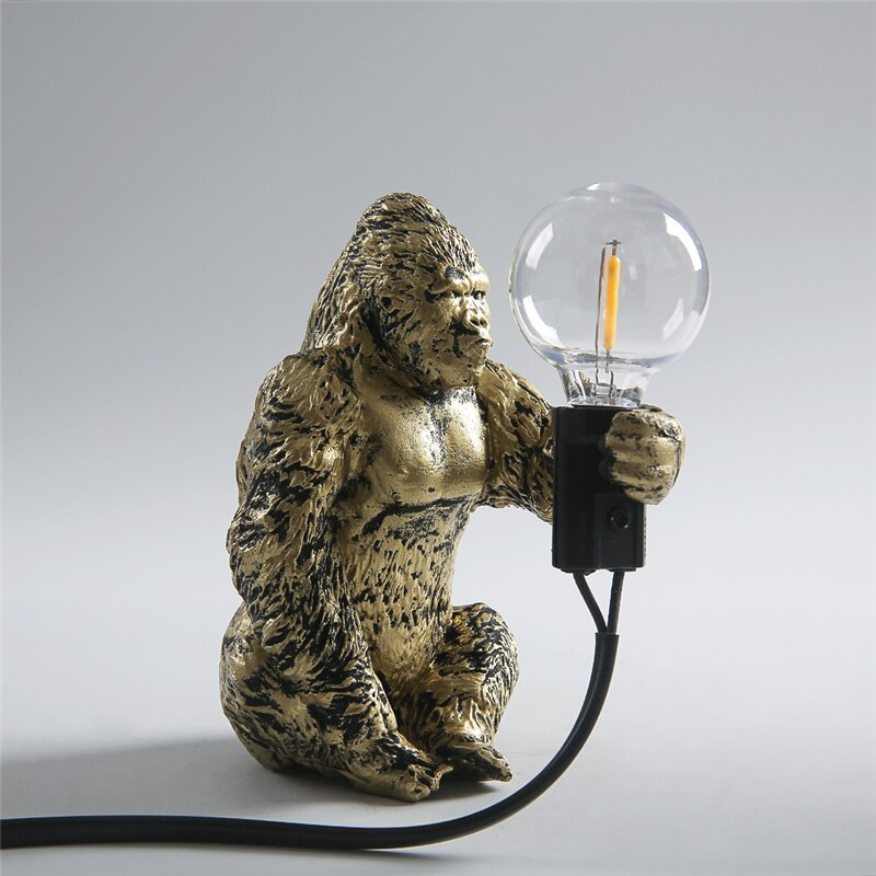 Gorilla Glint: Mini Resin Night Light - A Whimsical Touch of the Wild for Your Space