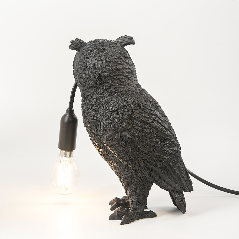 Luminescent Elegance: The Owl Table Lamp - A Symbol of Wisdom Illuminating Your Space