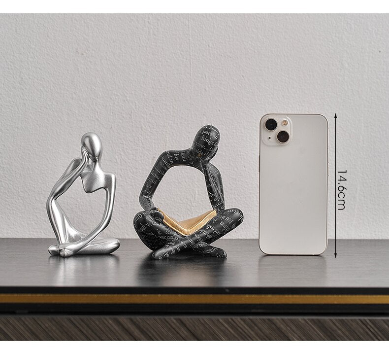 Contemporary Elegance: Abstract Nordic Resin Statues & Sculptures - A Modern Artistic Accent for Stylish Spaces