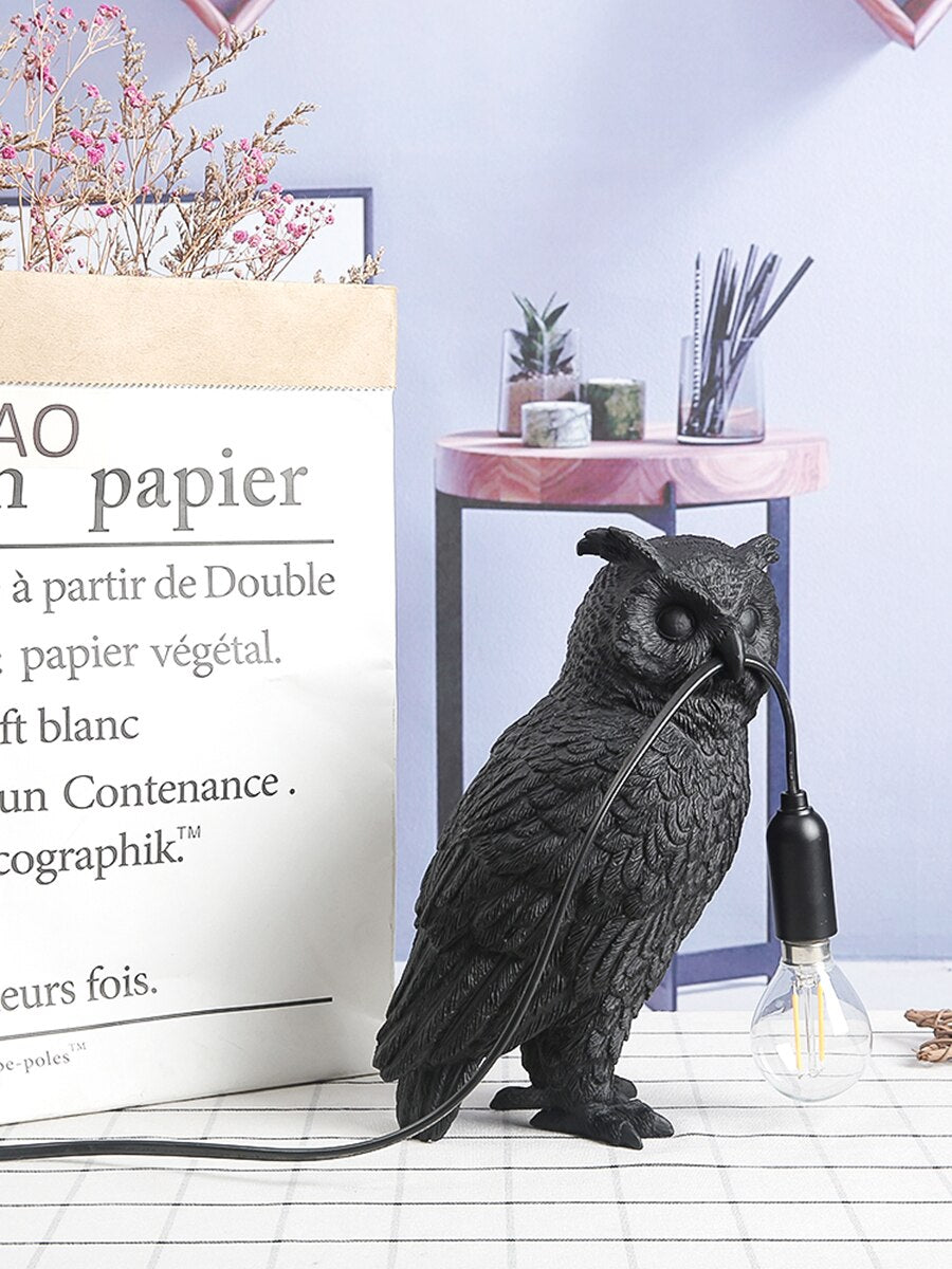 Luminescent Elegance: The Owl Table Lamp - A Symbol of Wisdom Illuminating Your Space