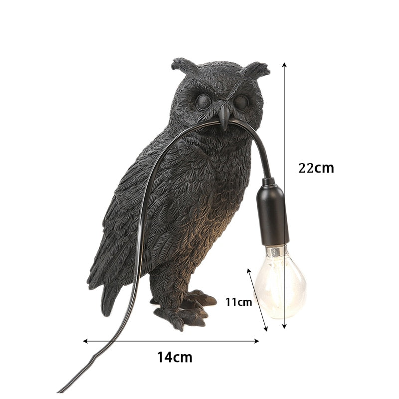 Luminescent Elegance: The Owl Table Lamp - A Symbol of Wisdom Illuminating Your Space