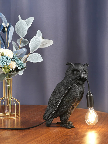 Luminescent Elegance: The Owl Table Lamp - A Symbol of Wisdom Illuminating Your Space