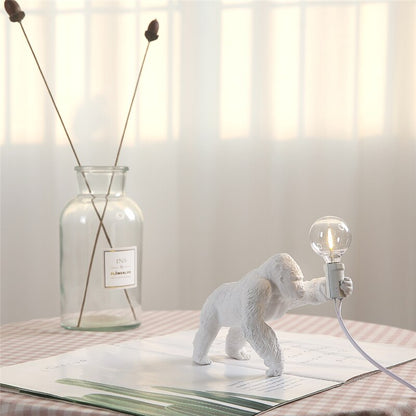 Gorilla Glint: Mini Resin Night Light - A Whimsical Touch of the Wild for Your Space