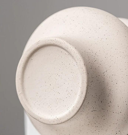 Nordic Serenity - Beige Ceramic Vase: Elegance in Simplicity