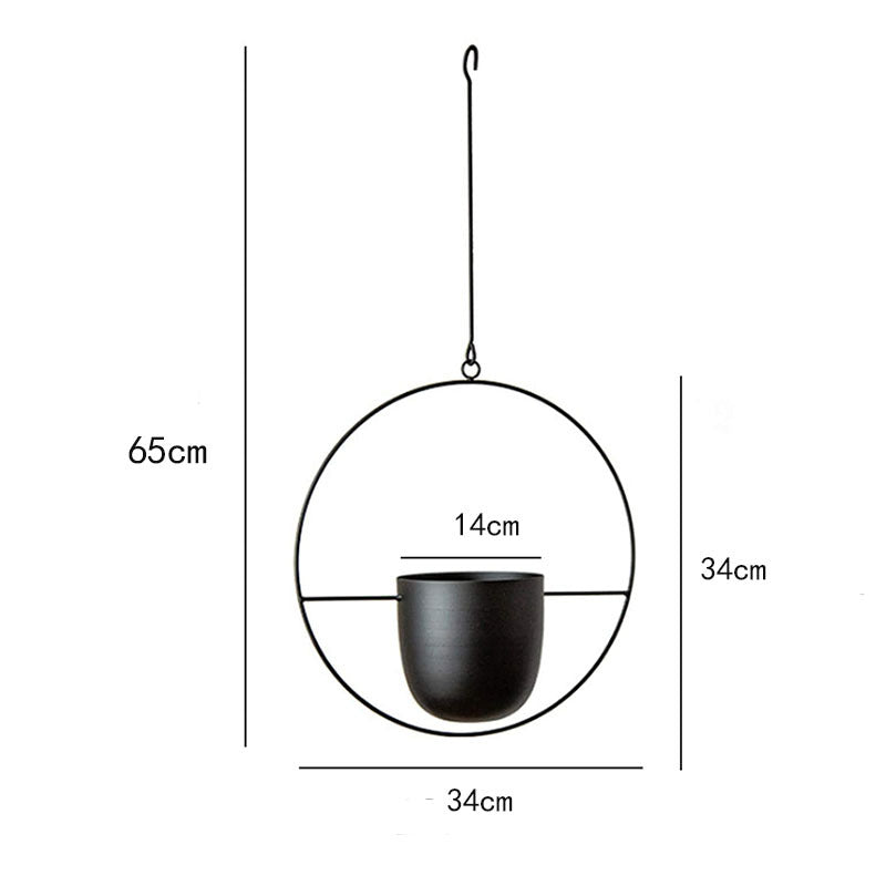 Elevate Your Greenery - Iron Hanging Hydroponic Plant Hanging Orchid Pots