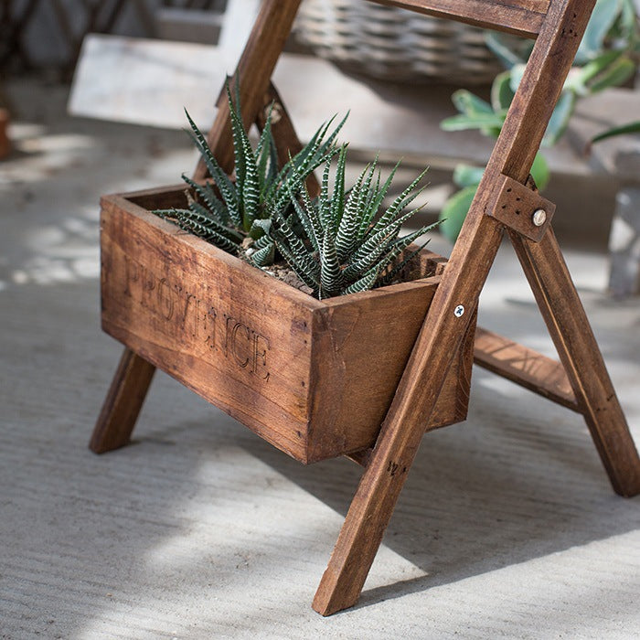 Elevate Your Garden - Solid Wood Flower Box with a Touch of Elegance