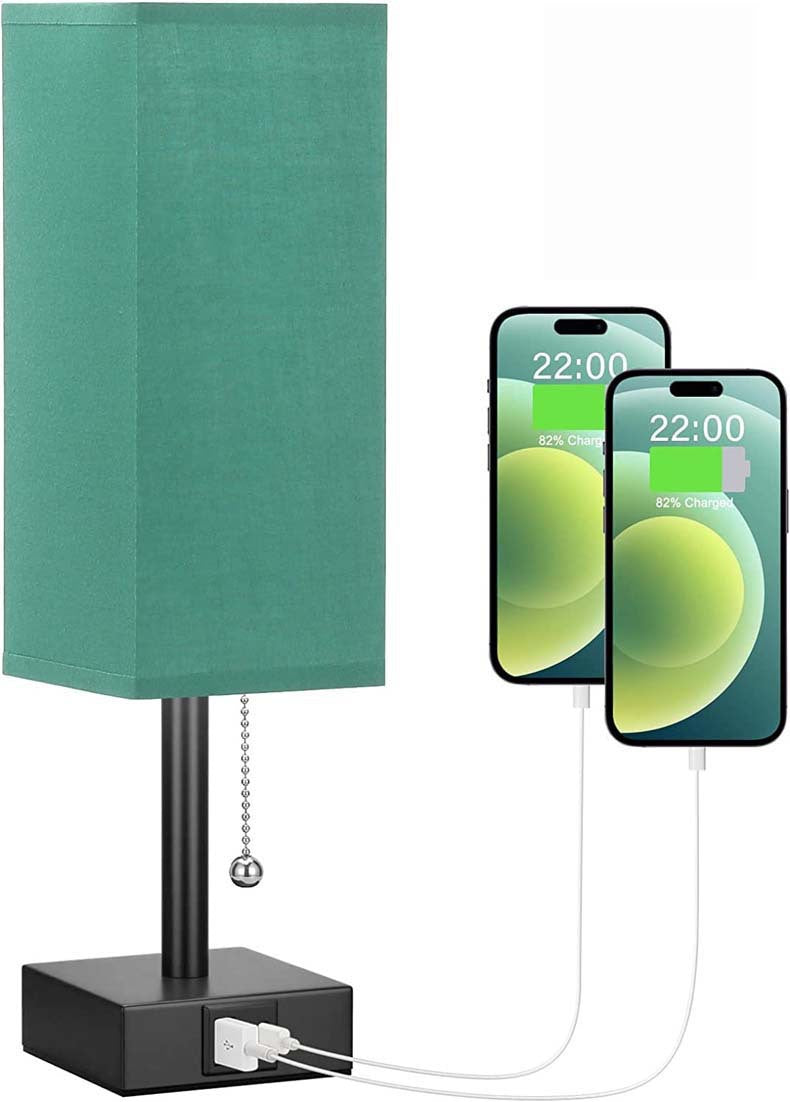 Versatile Bedside Table Lamp with 3 Levels Brightness and USB Charging Ports