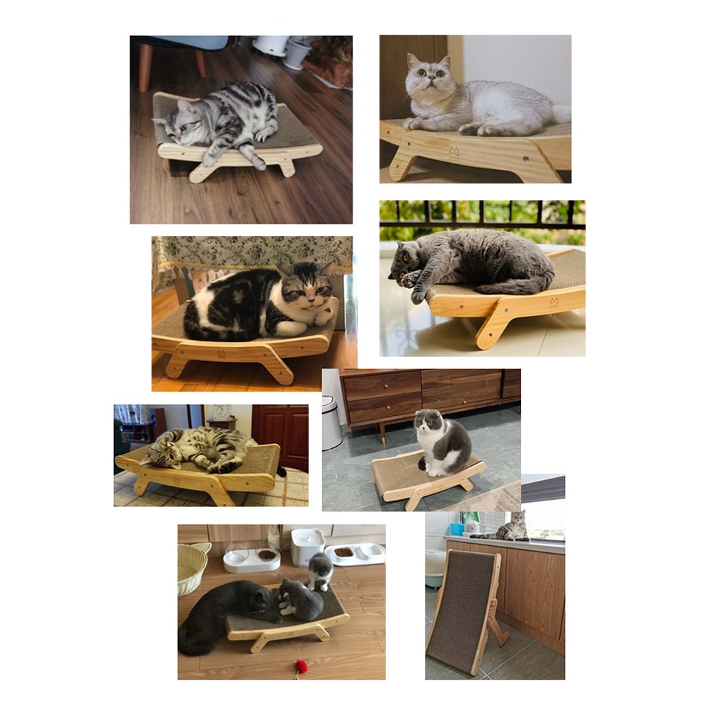 Cat's Delight - Deformation Cat Bed Vertical Corrugated Paper Grinding Claw Toy