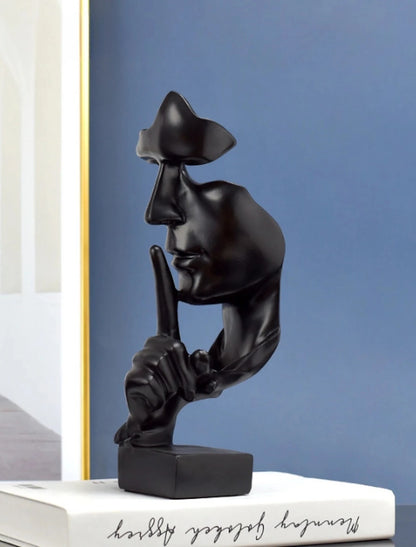 Whispers of Elegance: Silent One Abstract Resin Statue - The Subtle Beauty of Modern Artistry for Every Interior